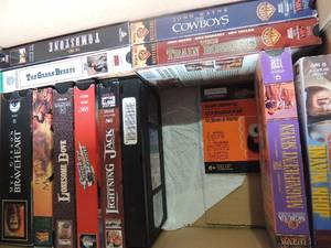 lot 178 image: Lot 22 VHS tapes- John Wayne. Speed, The cowboys, Jurassic park
