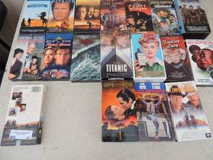 lot 43 image: Lot of VHS tapes  31 total - Lucy, gone with the wind, pretty woman etc.