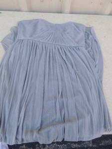 lot 56 image: Davids Bridal dress size 14 gray 52 long