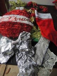 lot 108 image: Christmas wreaths and Stockings