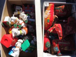 lot 207 image: 101 Dalmatian lot and handmade vintage ornaments