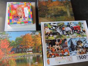 lot 213 image: 5 puzzles - 100-500 PCS
