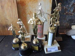 lot 214 image: 7 trophies