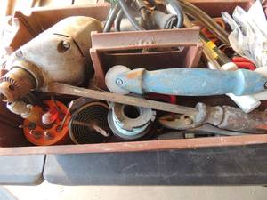 lot 223 image: Assorted tools including a power drill