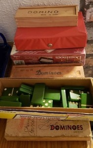 lot 87 image: Domino Sets, vintage and some unopened, see pictures