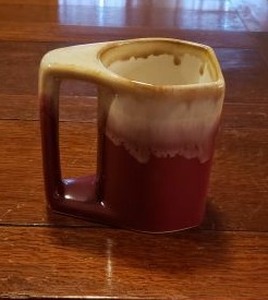 lot 78 image: Red River Pottery Mugs made from Red River Clay, Set of 6