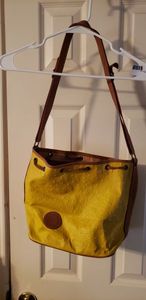 lot 243 image: Ostrich Leather Yellow Bag