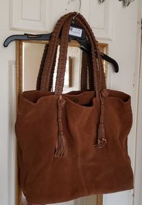 lot 236 image: Steven Leather Purse with Tassel and Braided Straps