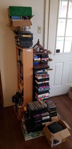 lot 71 image: VHS Movies Including Disney Movies, Some CDs and Storage units