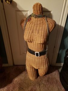 lot 241 image: Vintage Wicker Ladies Mannequin as shown