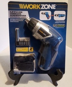 lot 217 image: WorkZone Cordless Screwdriver in Original Package