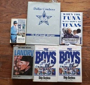 lot 227 image: Dallas Cowboys Books The Man Inside Landry, Tom and the Boys, Dallas Cowboys the First 25 Years, When the Tuna Went Down to Texas and 2 Copies of The Boys