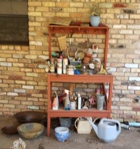 lot 351 image: Planting Table and various Gardening Items as shown