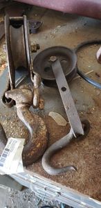 lot 423 image: 2 Cast Iron Pulleys