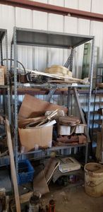 lot 411 image: Metal Shelving Unit Only (contents NOT Included)