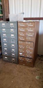 lot 407 image: Art Steel File Cabinet and LeFebure File Cabinet