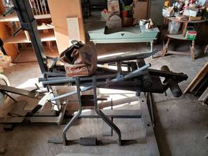 lot 508 image: Vitamaster Stationary Bike, DP Megaflex Weight Machine and Bowling Ball with Bag
