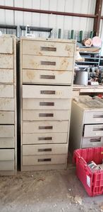 lot 468 image: 2 Drawer Cabinets, Tab and Russ Bassett and Contents