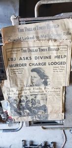 lot 529 image: The Dallas Times Herald covering Kennedy Assassination