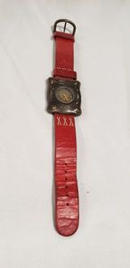 lot 729 image: Cenere Trophy watch with leather band, Western motif