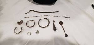 lot 711 image: Sterling silver selection. All marked sterling.