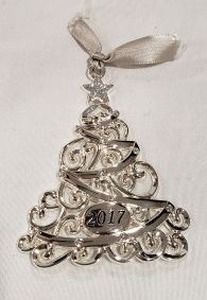 lot 644 image: Harvey Lewis Swarovski crystal decorated holiday ornament 2017, Marked Harvey Lewis, 4H