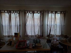 lot 264 image: All Window Treatments and Rods in House