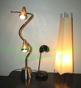 lot 11 image: Tensor desk lamp and 2 accent lamps as shown