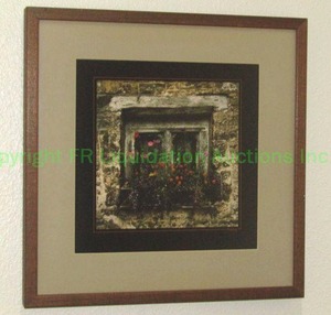 lot 14 image: Signed Bryan Dahlberg framed photo house window Wilshire England
