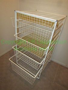 lot 32 image: storage basket drawer unit