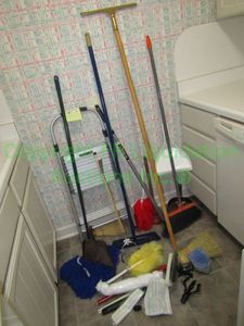 lot 38 image: Assorted cleaning supplies as shown