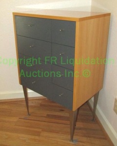 lot 49 image: Danish style chest of drawers made in Denmark 40 x 26 x 17