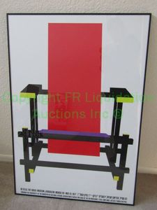 lot 63 image: De Stijl Isreal museum framed print 28.5 x 38.5