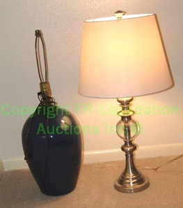 lot 64 image: Trophy base accent lamp and table lamp