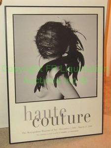 lot 72 image: The Metropoliton museum of art Haute Couture framed print 26 x 35