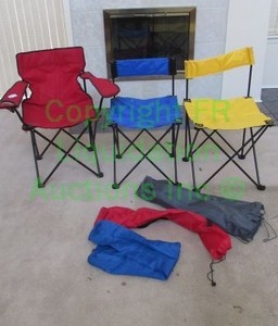 lot 80 image: Portable Folding chairs