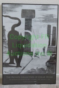 lot 81 image: The Metropoliton museum of art The private collection of Edgar Degas framed print 26 x 38