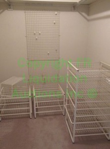 lot 76 image: Assorted closet organizers as shown