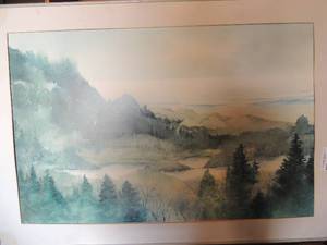 lot 51 image: 3 landscape paintings N.Taylor Stonington 90 27x39, Nell Revel Smith 30x26, Marcia Burtt 36x24