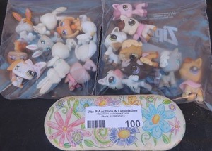 lot 100 image: My lil pet kids toys 2 bags full