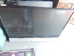 lot 114 image: Panasonic TV model PT 52LCX65 has one HOMI outlet 35tall 48 wide