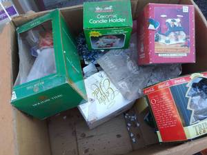 lot 176 image: Assorted Christmas figurines- Holiday time, coca cola,  Christmas ave. and more