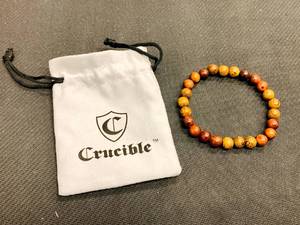 lot 72 image: Crucible Natural Stone Wood Bracelet 8mm