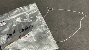 lot 73 image: Italian Silver Necklace 20 (Unsure of brand. Please Preview)