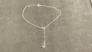 lot 75 image: Silver Cross Choke Neclace (Unsure of brand, Please Preview)