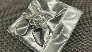 lot 76 image: Birthstone Earrings Aquamarine Emerald Cut 3ct - March