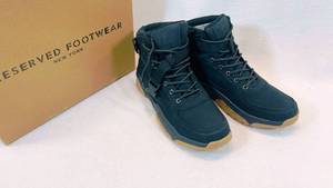 lot 104 image: Reserved Footwear Mens Black Shoes Size 10