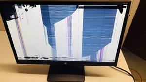 lot 131 image: HP 22 Monitor 22ys DAMAGED (No power cord included)