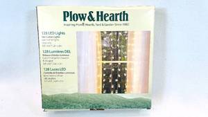 lot 165 image: Plow & Hearth 128 LED Lights Star Curtains