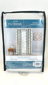 lot 187 image: Emmett 1 Grommet Panel Curtain Light Filtering 50x95in